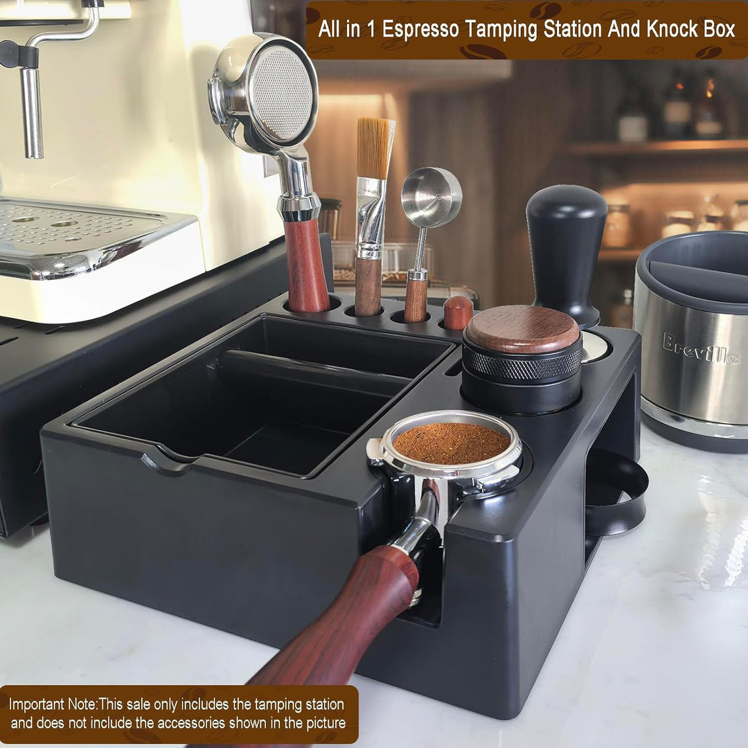 Espresso Tamperstation Klopfbox Knock Box Zur Aufbewahrung Von 51-54mm 58mm Espresso Tamper (Extra L
