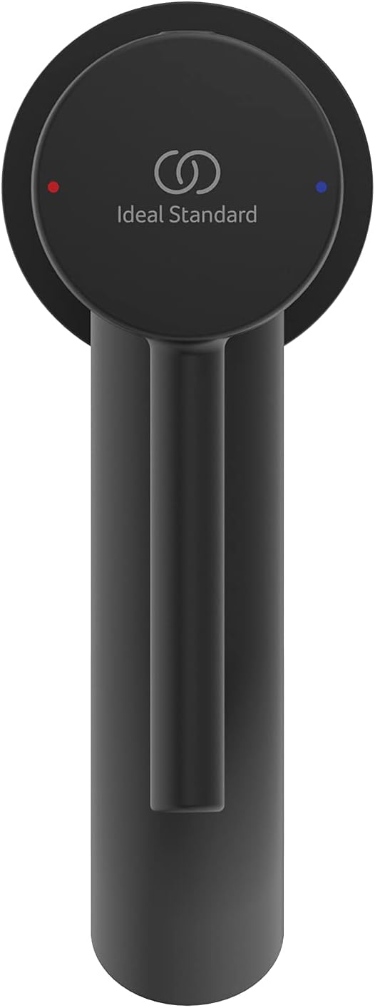 Ideal Standard BC822XG Ceraline Waschtischarmatur mit Push-Open Ventil, Bad-Wasserhahn mit Auslauf,
