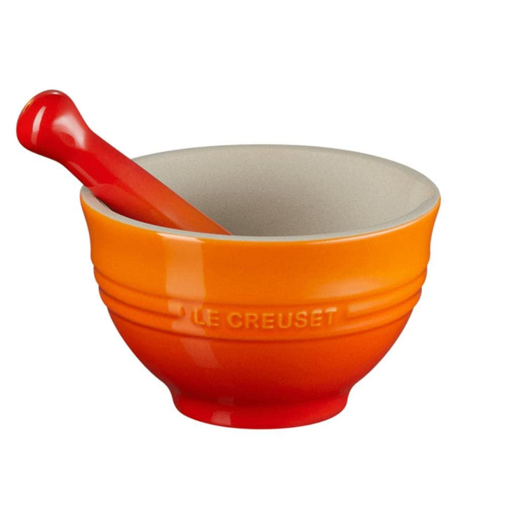 Le Creuset Mörser aus Steinzeug, 360 g, 300 ml, Ofenrot, 81209300900003, Ofenrot