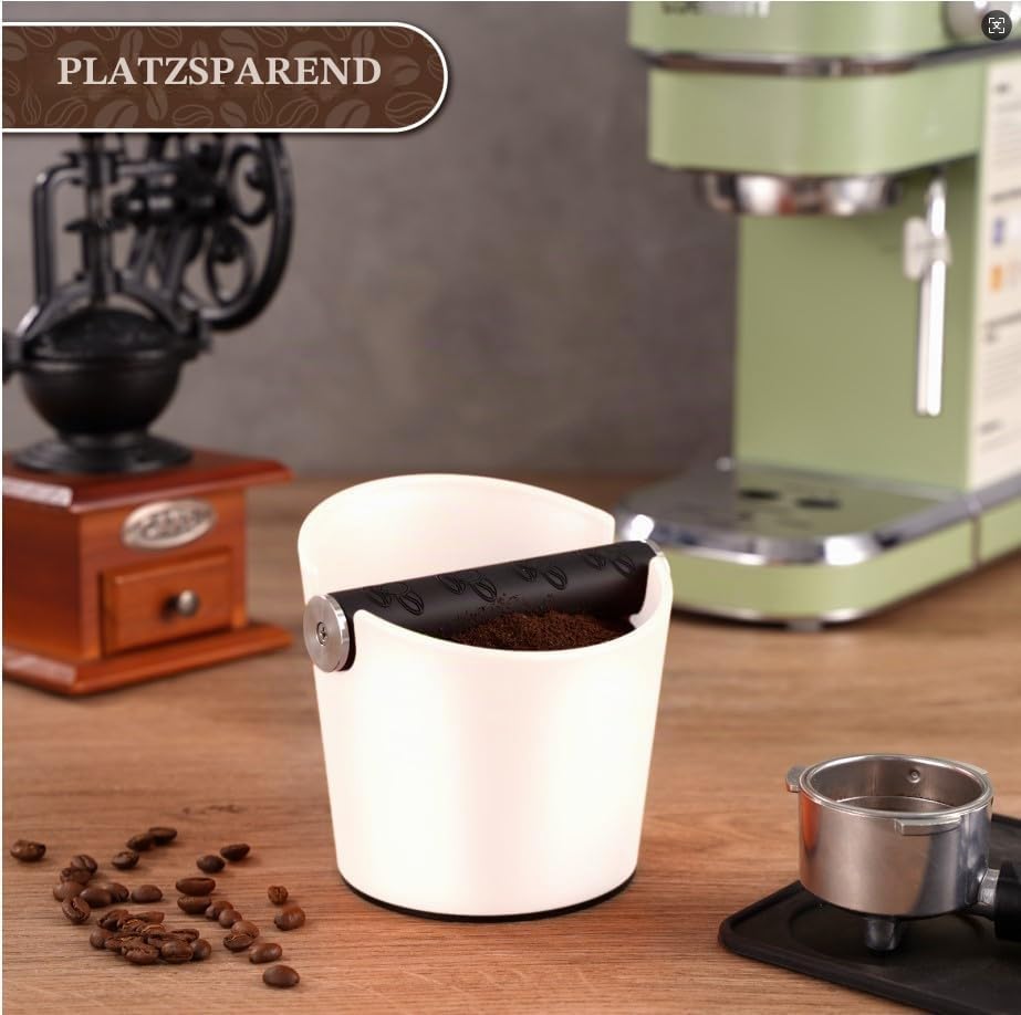 Abklopfbehälter für Siebträger Espresso Abklopfbehälter Kaffeesatz Abschlagbox Knock Box Stossdämpfe