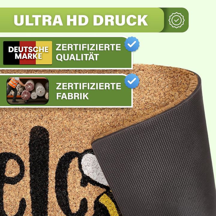 Bodenständig® Fussmatte Kokos [Wetterfest] - extrem robust - Fussabtreter aussen - die Kokosmatte Fu