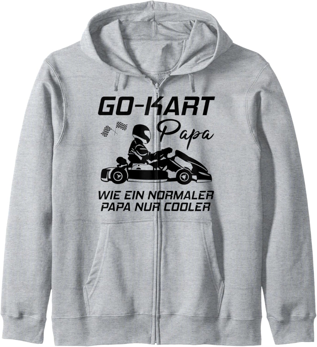 Kart Gokart Papa Vater Kartsport Kartfahrer Lustiger Spruch Kapuzenjacke