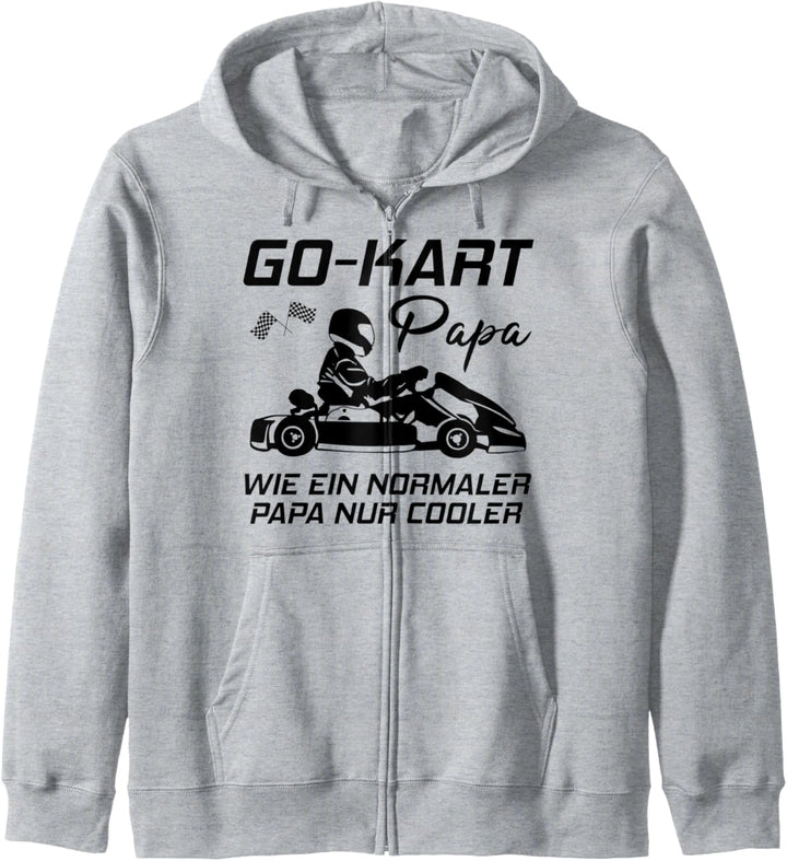 Kart Gokart Papa Vater Kartsport Kartfahrer Lustiger Spruch Kapuzenjacke