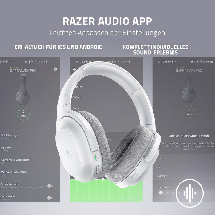 Razer Barracuda - Kabelloses Multiplattform-Headset für Gaming und Mobile Geräte (SmartSwitch Dual W