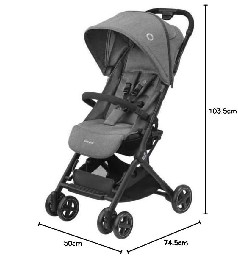 Maxi-Cosi Lara2 Kinderwagen, 0–4 Jahre, 0–22 kg, federleichter, kompakter Buggy, 3 Liegepositionen,