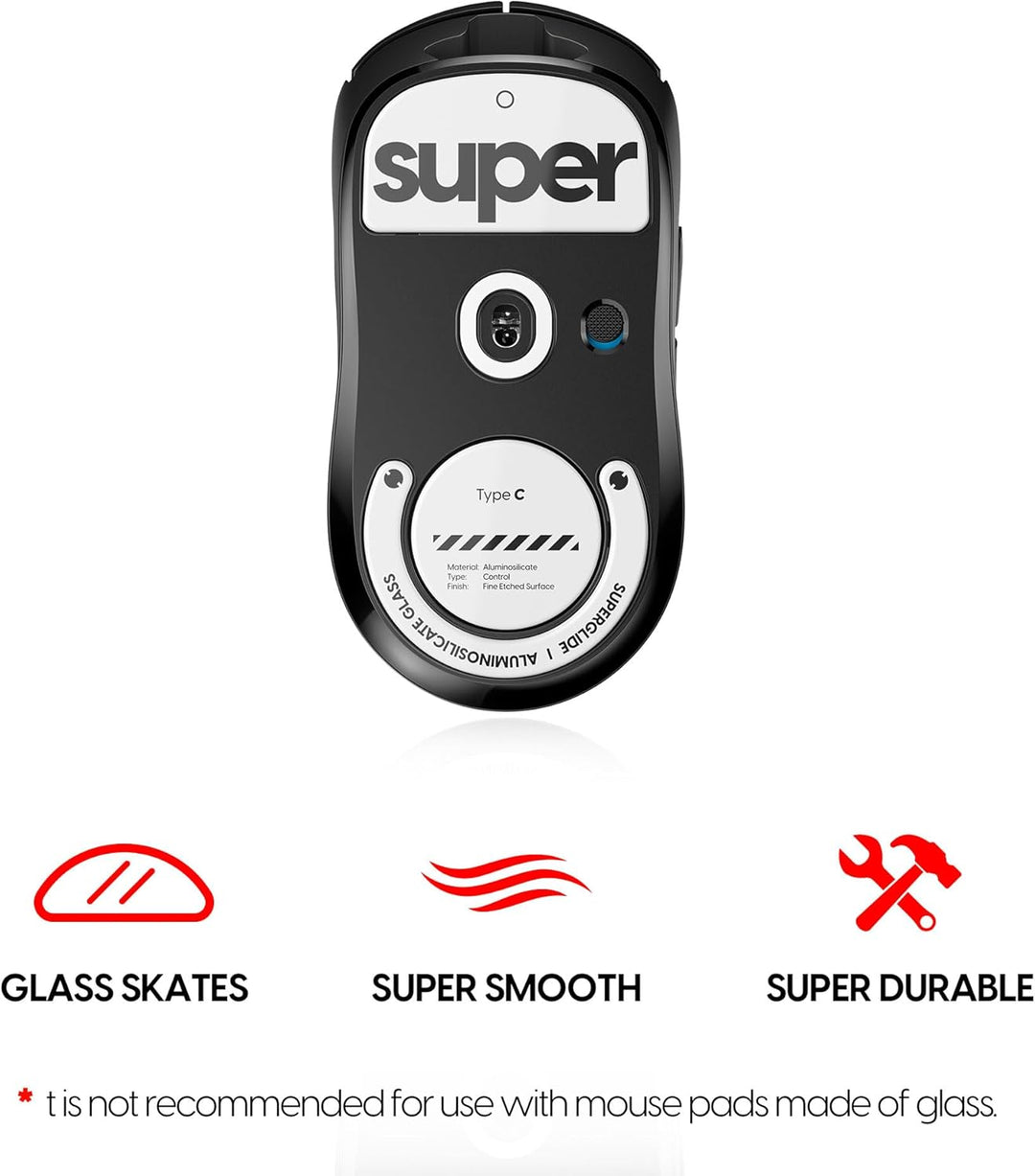 Superglide2 – Neue kontrollierbare Geschwindigkeit strukturierte Oberfläche, glatteste Mausfüsse/Sch
