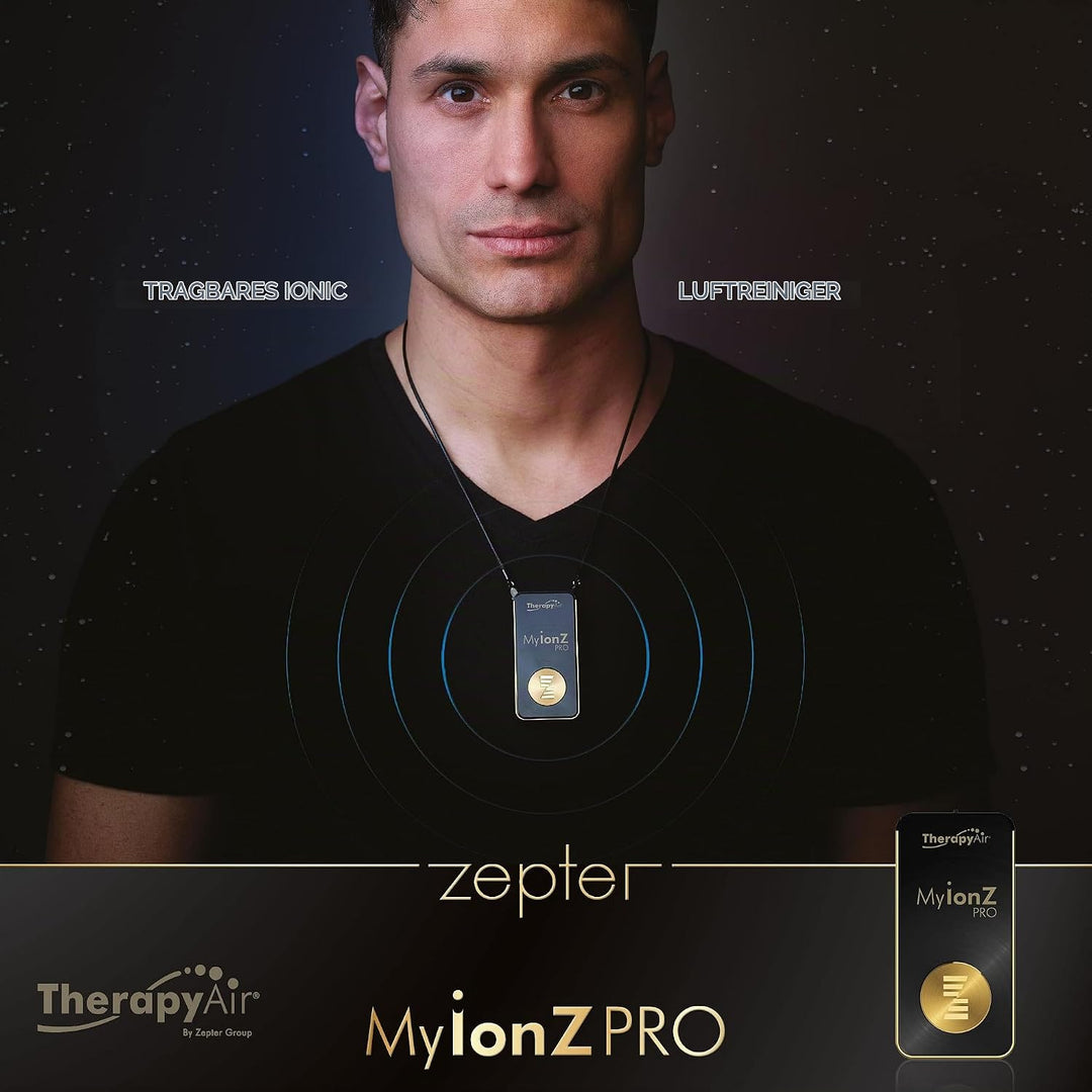 Zepter MYIONZ PRO Tragbarer Luftreiniger, Weiss, 20 Millionen Negative Ionen pro cm3, Elektrostatisc