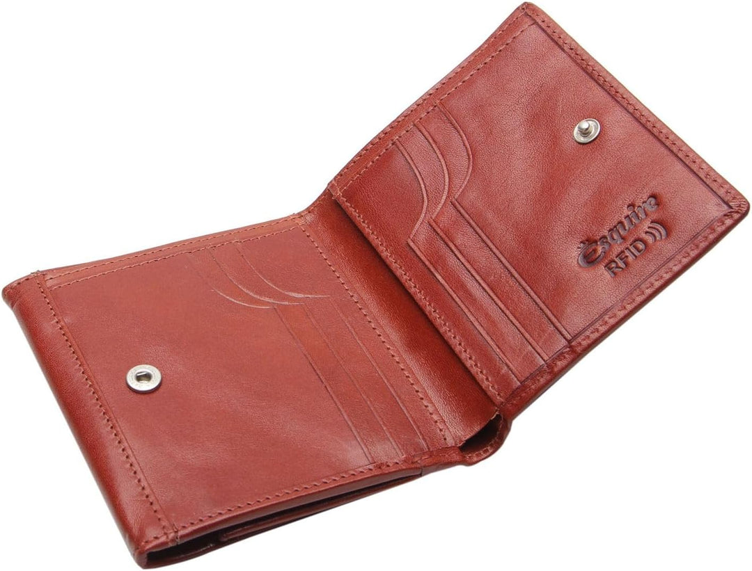 Esquire Toscana Schachtelbörse Leder 10,5 cm Braun, Braun
