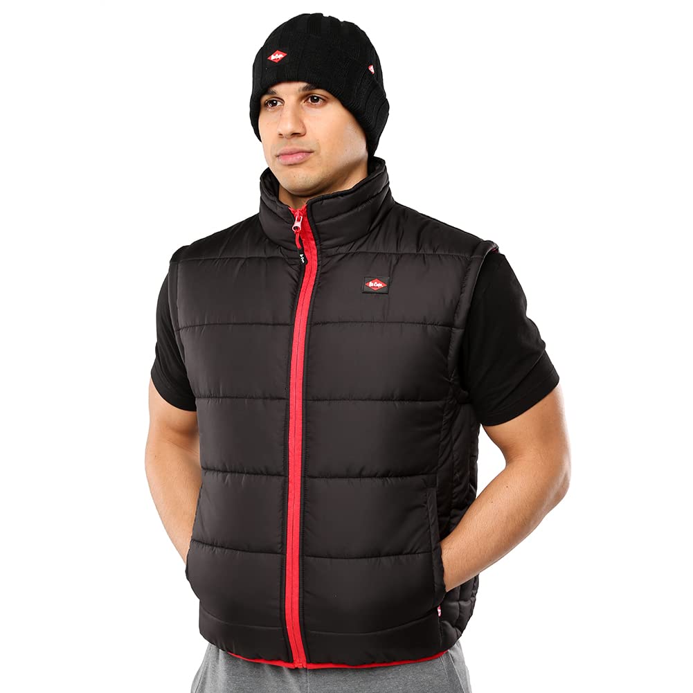 Lee Cooper Arbeitskleidung Herren Arbeitssicherheit Leichte Padded Vest Gilet Warmer mit Kontrastnäh