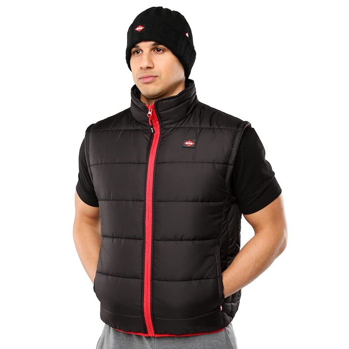 Lee Cooper Arbeitskleidung Herren Arbeitssicherheit Leichte Padded Vest Gilet Warmer mit Kontrastnäh