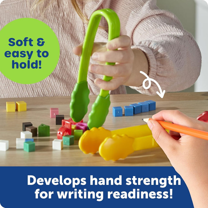 Learning Resources Flex Grip Tongs Pinzette Feinmotorik Greifwerkzeug Set für Vorschule und Kita Han