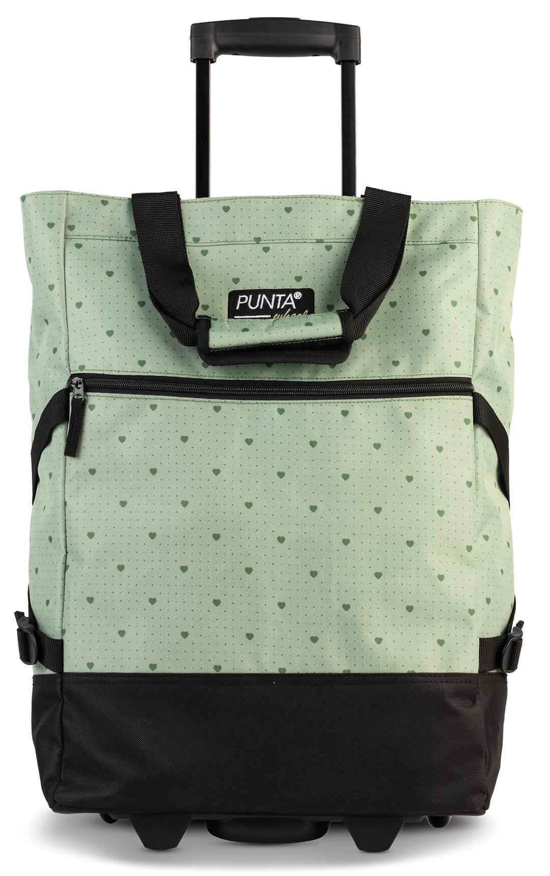 Punta® Einkaufstrolley Khaki (33 L) - Stabiler Einkaufswagen für müheloses Einkaufen mit leise laufe