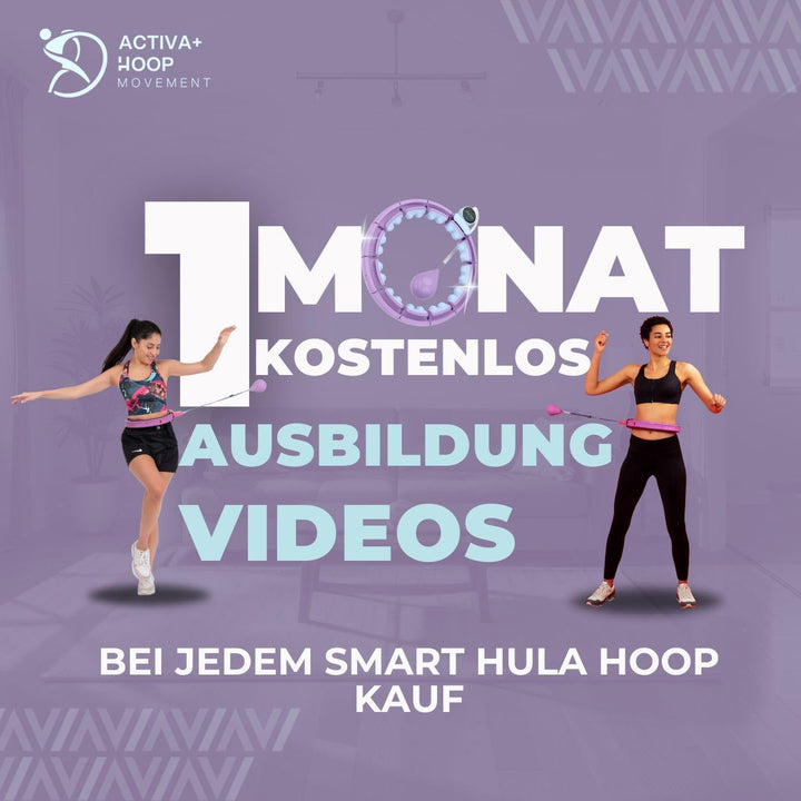 Swiss Activa+ Leiser Hula-Hoop-Reifen mit Taillentrainer S6+ mit Taillentrimmer, S6+ mit Taillentrim