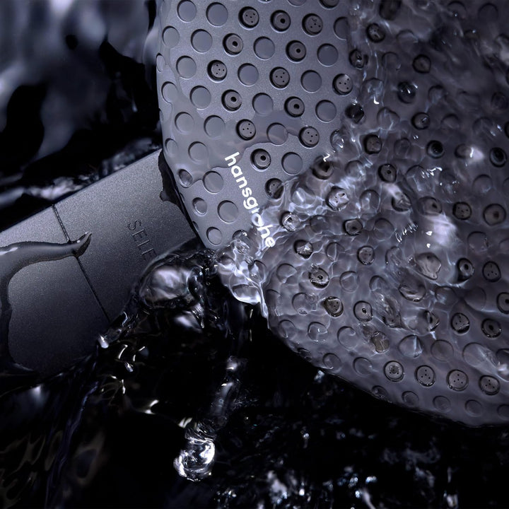 hansgrohe Raindance Alive Select S - wassersparender Duschkopf 5,7 l/min (EcoSmart+), Handbrause mit