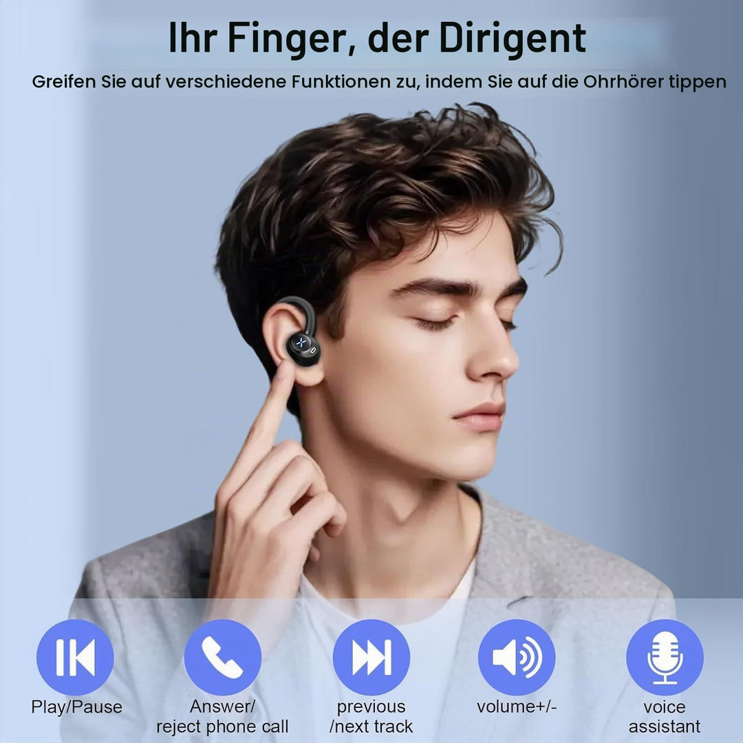 Bluetooth Kopfhörer Sport, 2026 Sport Ohrhörer für Arbeit &amp; Fitness, 60h Spielzeit Kopfhörer Kabello