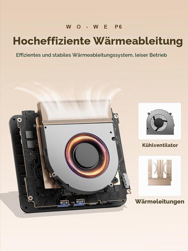 wo-we Mini PC,AMD Ryzen 5 3500U(Βeats 4300U/N150,Up to 3.7 GHz),8GB DDR4 256GB SSD,Radeon Vega 8,Min