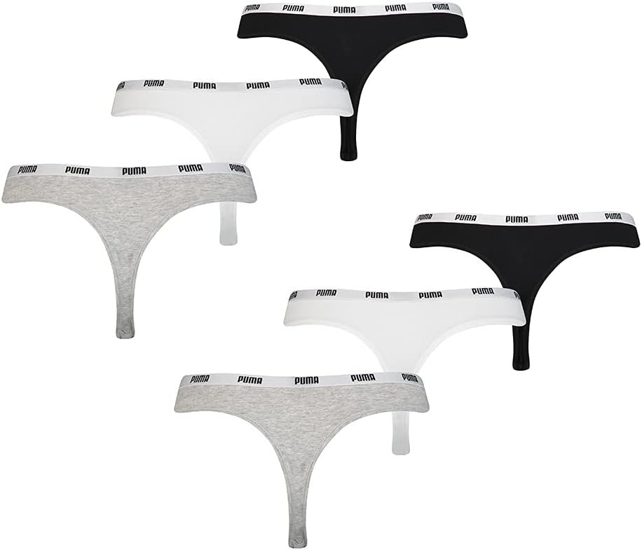 PUMA, Damen String, 6er Pack, Sortiert, XS