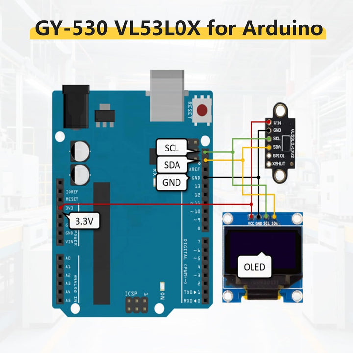 VL53L0X Laser Distanzsensor,VL53L0X V2 Laser-Abstandssensor-Modul,VL53L0X Time-of-Flight-Entfernungs