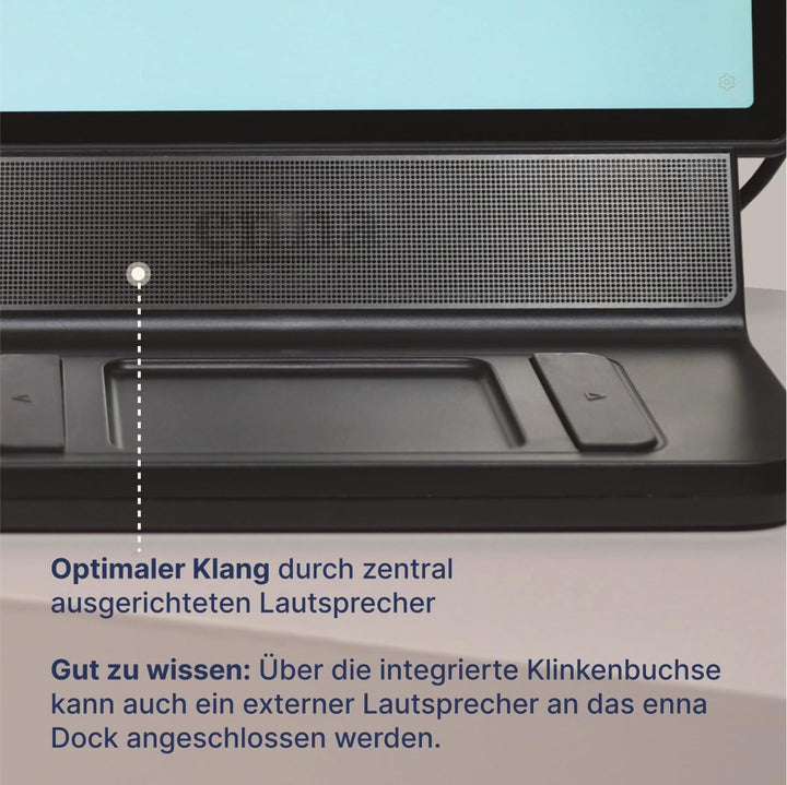 enna Dock inkl. 5 Starter-Karten - Tablet für Senioren, einfache Bedienung mit Karten, Videoanrufe m