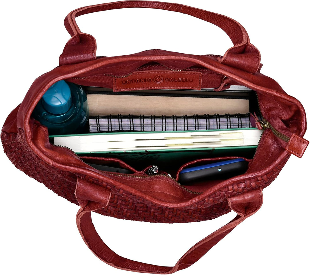 ANTONIO VALERIA Alice Handtasche Rot/Ausflug, Einfarbig (Getaway Solids), Rot/Ausflug, Einfarbig (Ge