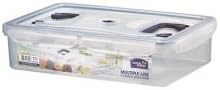 Lock & Lock 6 Stück Universal rechteckig Food Container, Aufbewahrungsbox mit Griffen, 10,0 Liter tr