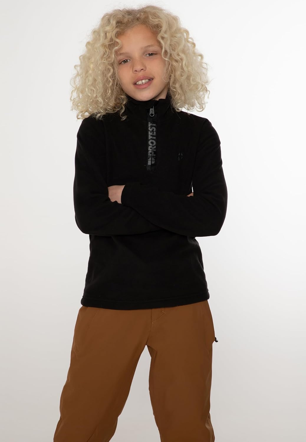 Protest Men Langer Ärmel PRTHOLDME XXS True Black, XXS True Black