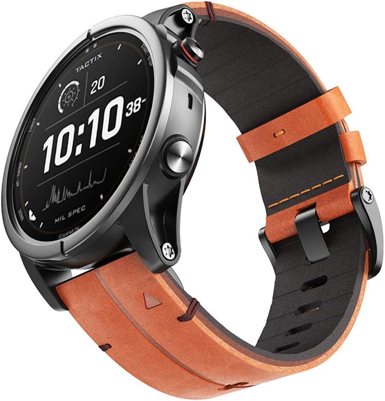 NotoCity Ersatz-Lederband Kompatibel mit Garmin Fenix 7X / Fenix 5X/5X Plus/Fenix 6X pro/Fenix 6X Sa