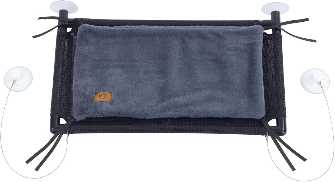 Maximex XXL-Hängematte, Fenster Liegematte für 2 Katzen, belastbar bis 35kg, zuverlässige grosse Sau