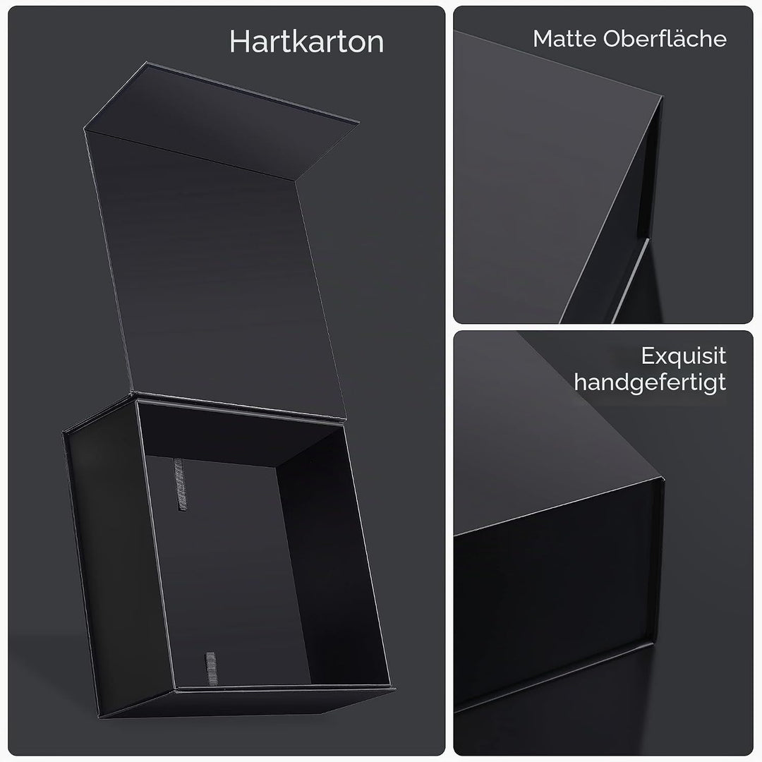 JiaWei Geschenkbox 33 x 31 x 11,5 cm Gross, Geschenkkarton mit Magnetisch Deckel &amp; Kreuzförmige Schl