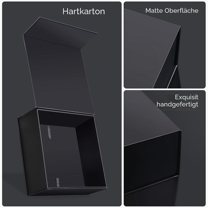 JiaWei Geschenkbox 33 x 31 x 11,5 cm Gross, Geschenkkarton mit Magnetisch Deckel &amp; Kreuzförmige Schl