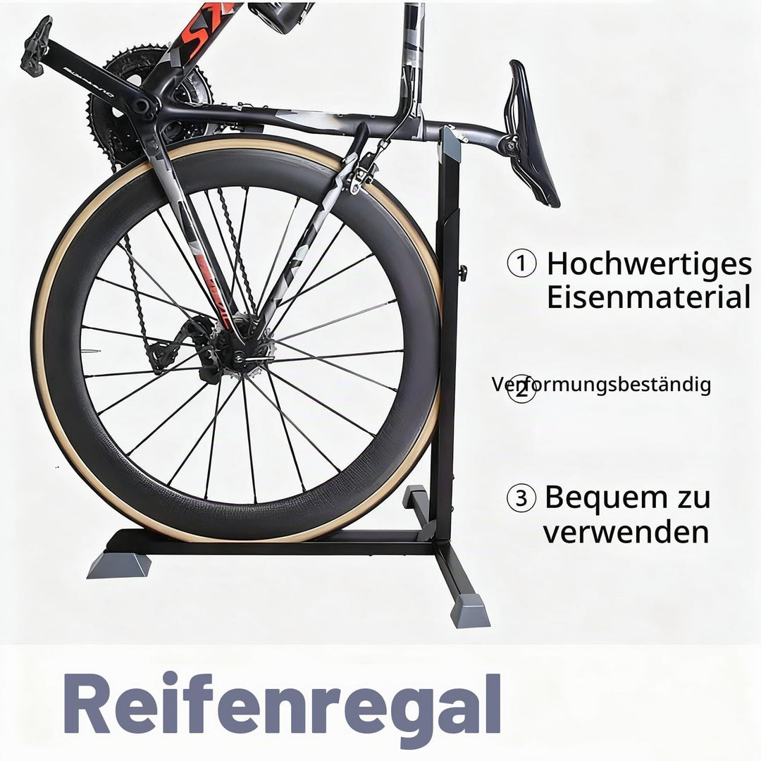 Fahrradständer Boden Vertikaler Fahrradständer, Aufrechter Bodenständer für die Aufbewahrung von Fah