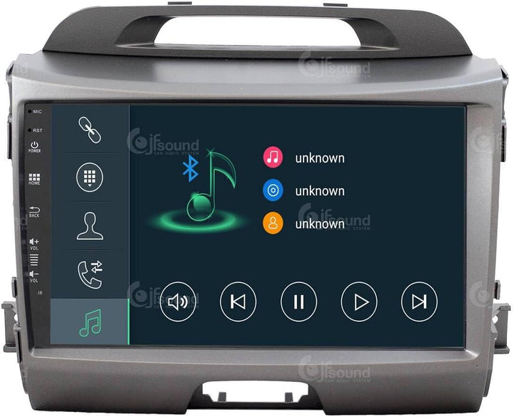 Personalisiertes Autoradio für Kia Sportage mit Kamera und Infinity-Verstärker als Standard Android