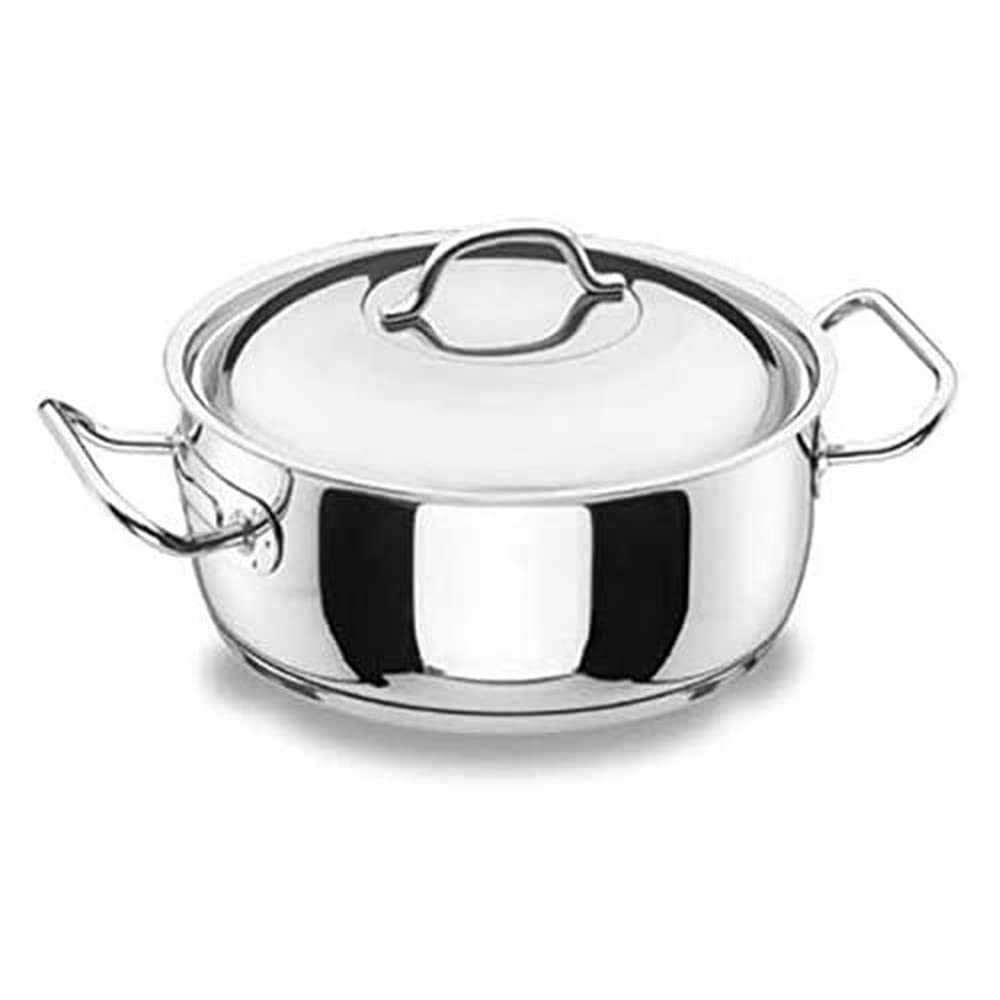 Lacor 72024 Bratentopf mit Deckel 24 cm Profesional 24 centimeters, 24 centimeters