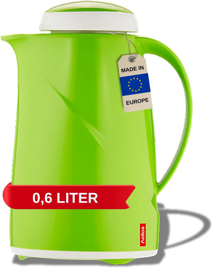 Helios Wave Kunststoff-Isolierkanne, Kiwi, 0,6 Liter Kiwi 0,6 Liter, Kiwi 0,6 Liter