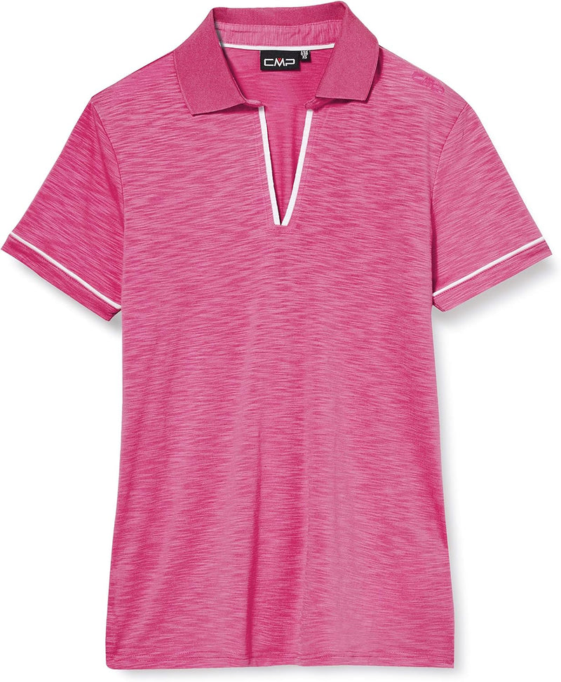 CMP Damen Slub Jersey Stretch-Poloshirt Poloshirt 42 Orchidee, 42 Orchidee