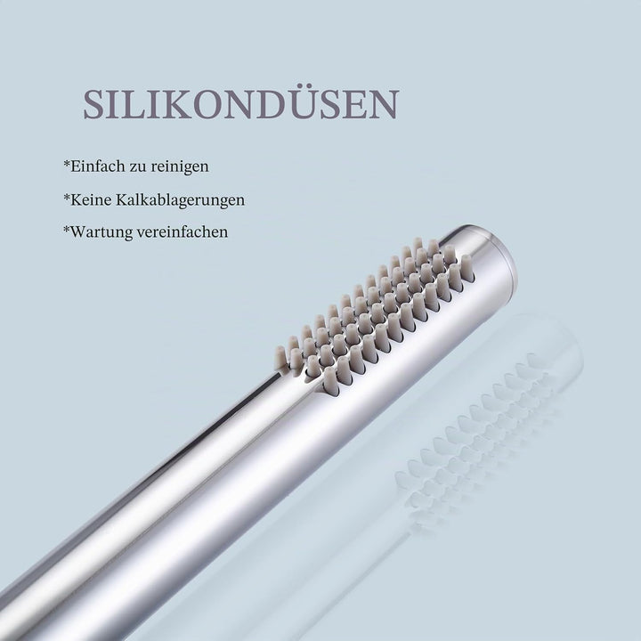 Oupukle Handbrause Wassersparend Duschkopf Hochdruck Messing 48 Anti-kalk Duschbrause Chrome mit 1 S