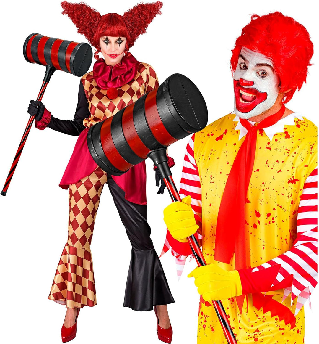 W WIDMANN MILANO Party Fashion - Riesenhammer, 78 cm, Accessoire für Harlekin und Killer Clown Kostü