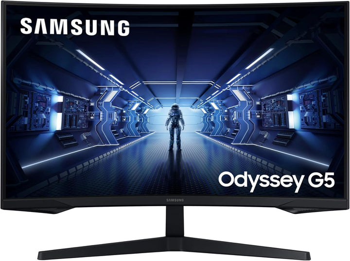 Samsung Odyssey G5 Curved Gaming Monitor C27G54TQBU, 27 Zoll, VA-Panel, WQHD-Auflösung, AMD FreeSync
