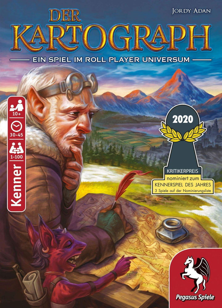 Pegasus Spiele 51310G - Der Kartograph, C-rahmenlos Single, Single