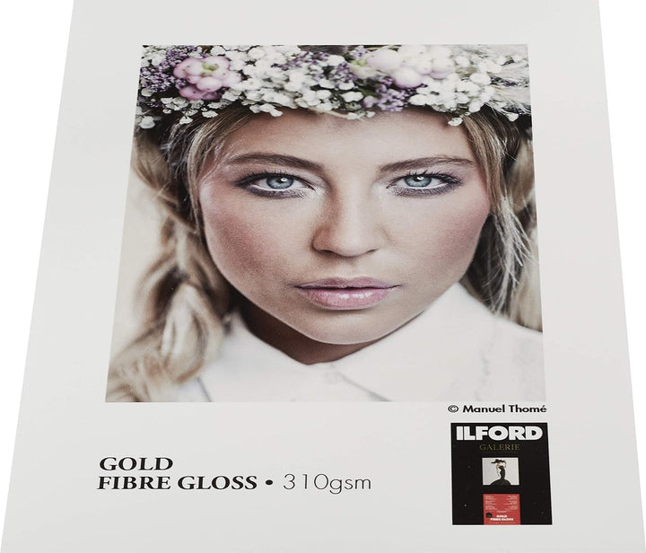 Ilford 2004031 – Fotopapier, Gold Fibre Gloss, A4, weiss, 25 Blatt A4 - 25 Blatt, A4 - 25 Blatt