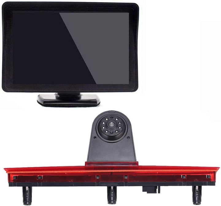 「Rückfahrkamera Transportster + 4.3 Zoll TFT LCD Bildschirm Auto Monitor」Bremsleuchte Auto Dach Rück