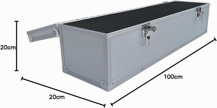 Alubox Alukoffer Silber Koffer Werkzeugkoffer Aufbewahrung leer 20x20x40/60/80/100/115 cm nach Wahl
