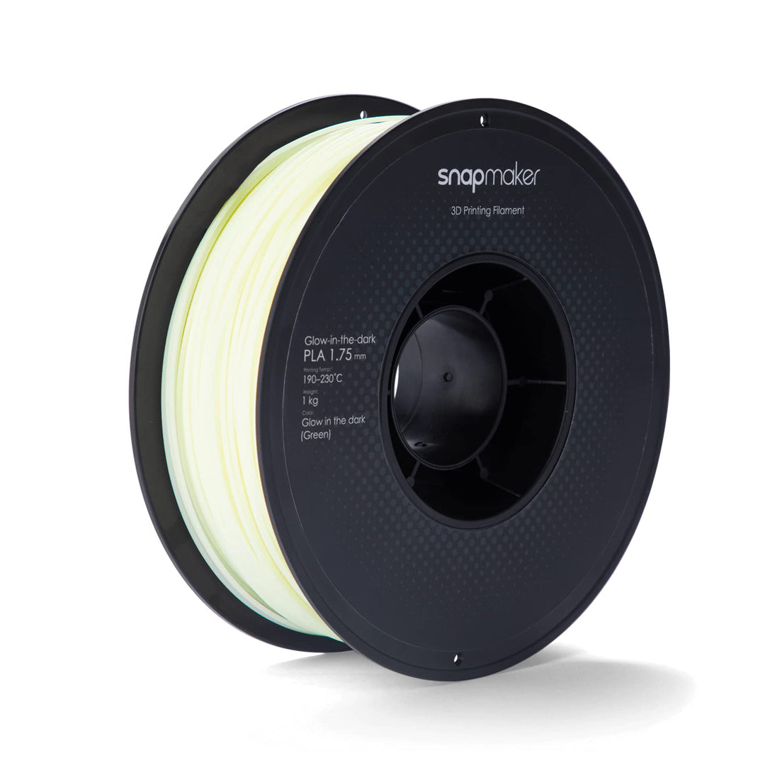 Snapmaker 3D filament, Glow-in-the-dark Green PLA Filament (1kg),1.75mm, kompatibel mit Snapmaker Ar