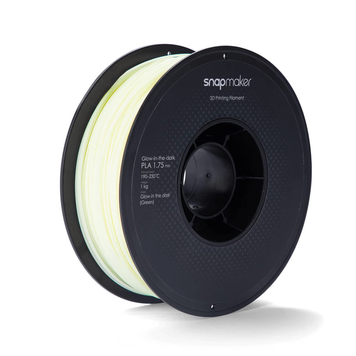 Snapmaker 3D filament, Glow-in-the-dark Green PLA Filament (1kg),1.75mm, kompatibel mit Snapmaker Ar