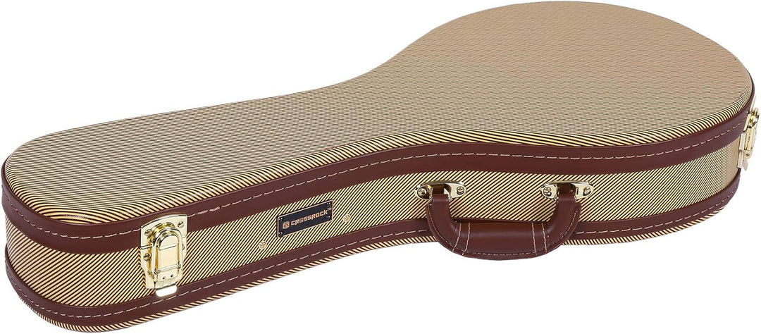 Crossrock Deluxe Holzkoffer für A-Style Mandoline, Tweed (CRW600MATW) A-style Tweed, A-style Tweed