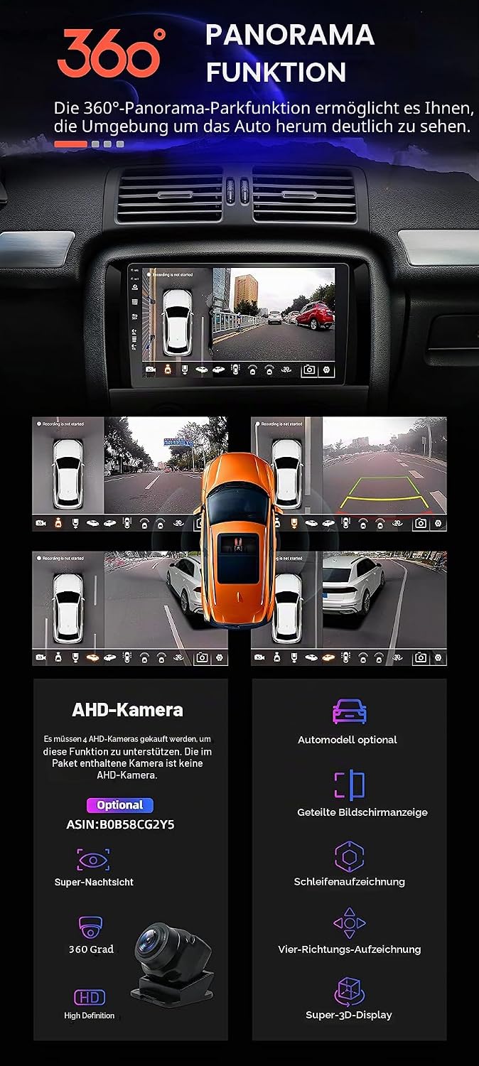 SXAUTO Android 12 - [6G+128G] - IPS Autoradio Passt für Benz W169 W245 B160 B170 B180 B200 W639 Vito
