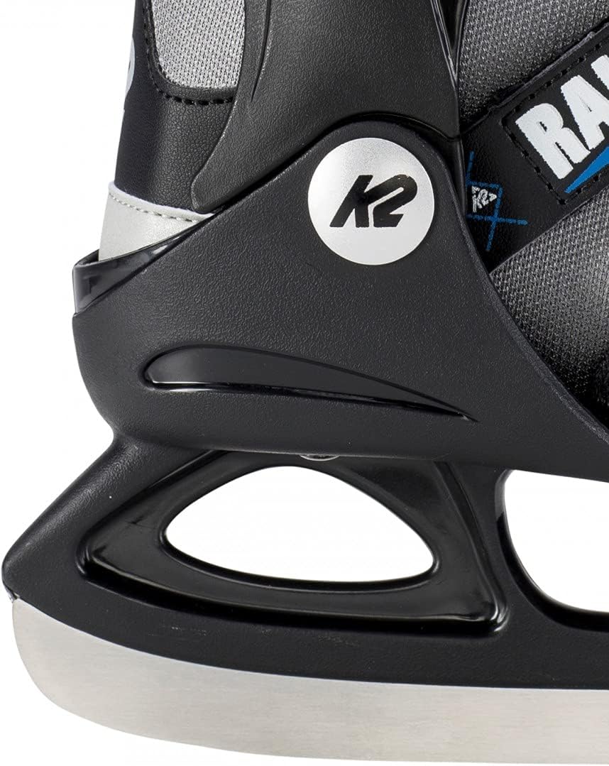 K2 Raider Ice Field Hockey Shoe Black Grey 29/34 EU, Black Grey 29/34 EU