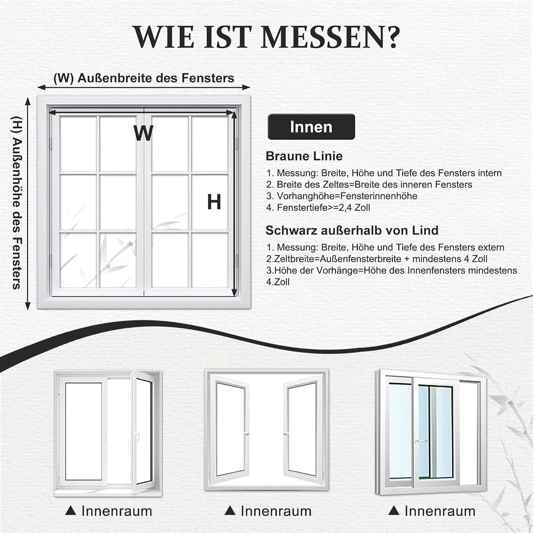 Bambus-Rollo für den Innenbereich, Jalousien aus Holz, Sonnenschutz und Privatsphäre, für Fenster un