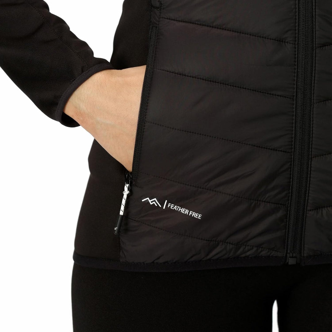 Regatta Damen Andreson VIII Hybrid Jacke leicht mit Kapuze RWN275 38 schwarz