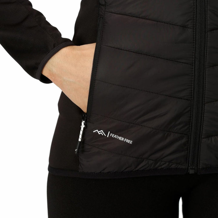 Regatta Damen Andreson VIII Hybrid Jacke leicht mit Kapuze RWN275 38 schwarz